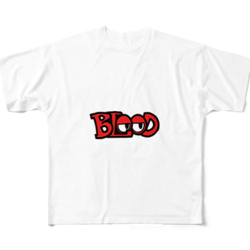 BLOOD フルグラフィックTシャツ