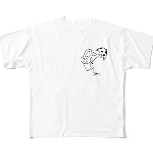 たんさんの落書き All-Over Print T-Shirt