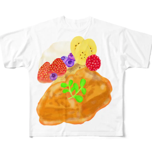 ベリーとクリームとフレンチトースト All-Over Print T-Shirt