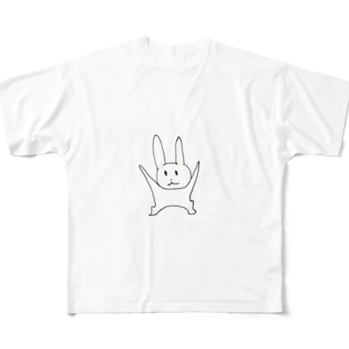 うざぎ フルグラフィックTシャツ