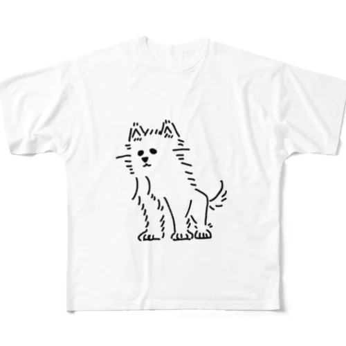 かわいいぬ All-Over Print T-Shirt
