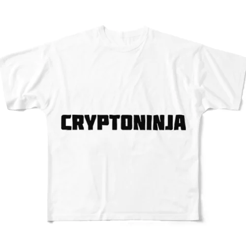 CryptoNinja ロゴ入りTシャツ All-Over Print T-Shirt