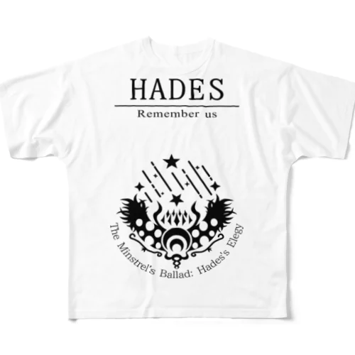 ハーデスイメージ　オリジナルロゴ フルグラフィックTシャツ