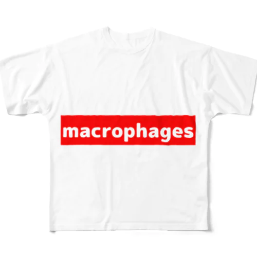 macrophages フルグラフィックTシャツ