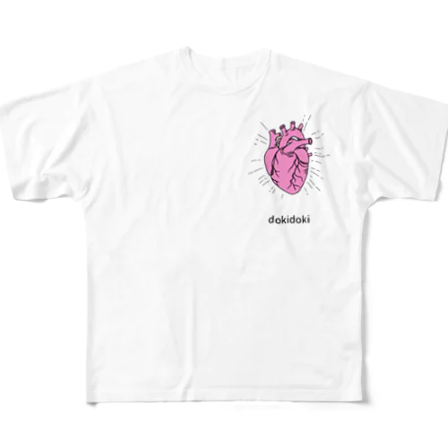 心臓ドキドキ All-Over Print T-Shirt