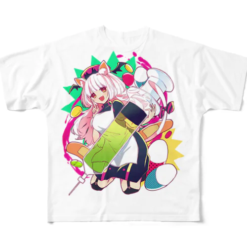 お注射ですよ フルグラフィックTシャツ