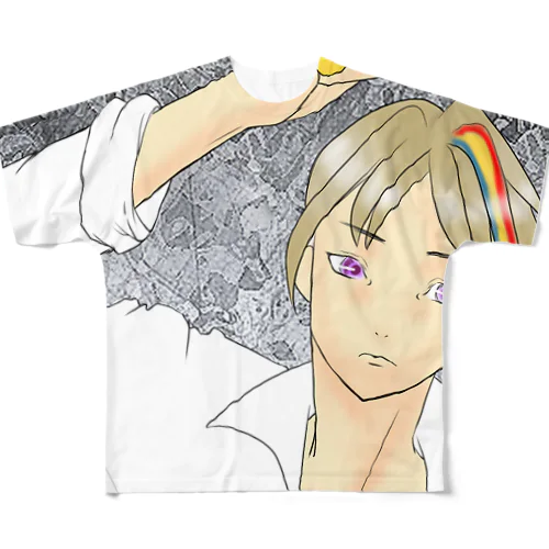 バナ男 フルグラフィックTシャツ