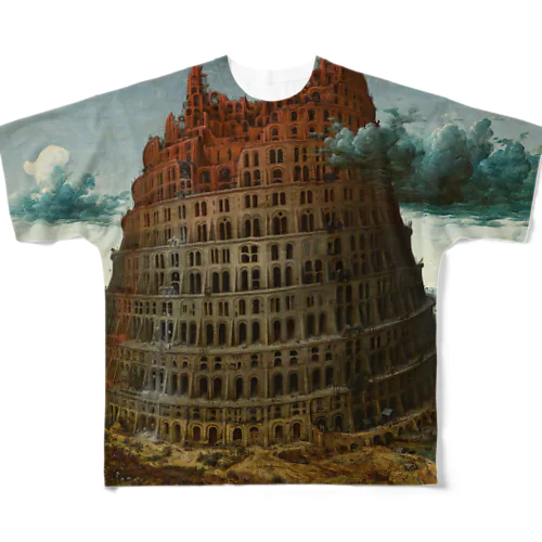 De Toren van Babel フルグラフィックTシャツ