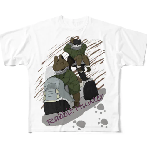 Rabbit Hunter All-Over Print T-Shirt