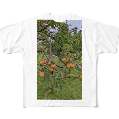 梅柄 フルグラフィックTシャツ