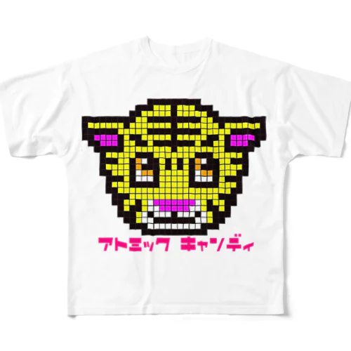 レトロチック｢トラちゃん｣ フルグラフィックTシャツ