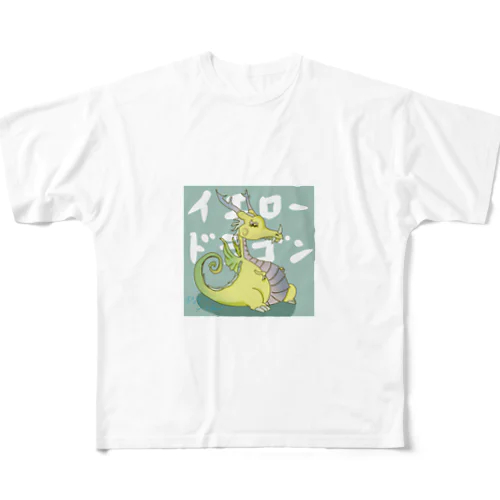 イエロードラゴン フルグラフィックTシャツ