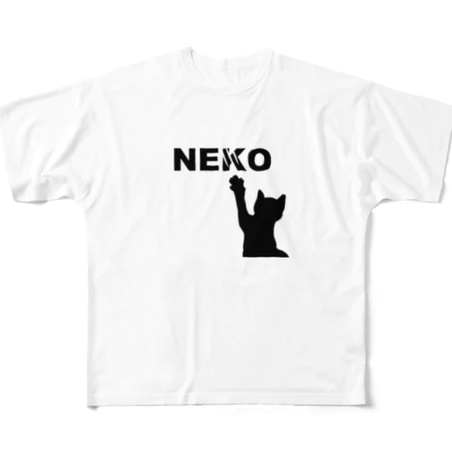 NEKO（ひっかき） フルグラフィックTシャツ