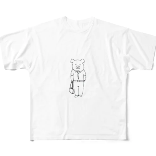 ぽっちゃリーマン All-Over Print T-Shirt