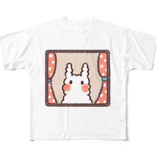 窓辺のうみうさ フルグラフィックTシャツ