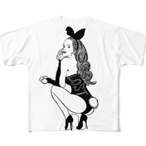 Bunny hunny All-Over Print T-Shirt