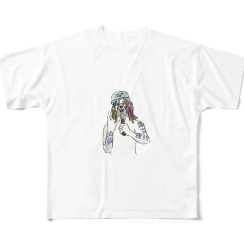 饒舌なシャベル All-Over Print T-Shirt