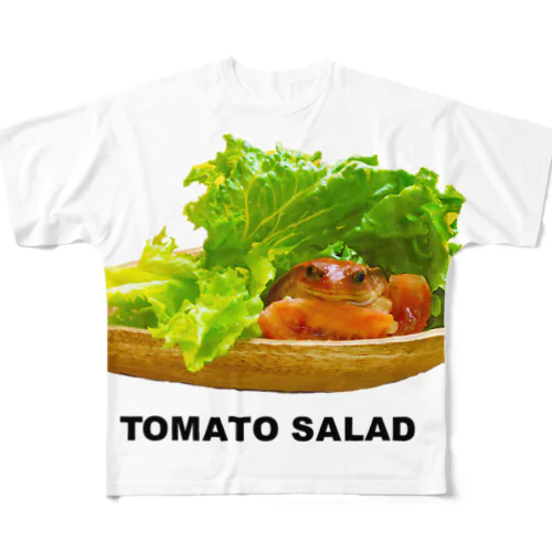 トマトサラダ？ フルグラフィックTシャツ