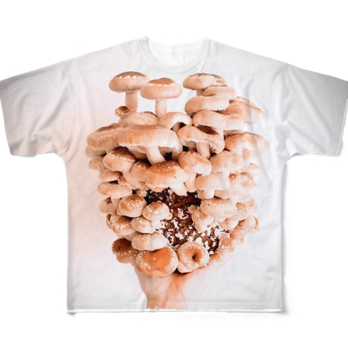 沢山生えた椎茸 All-Over Print T-Shirt
