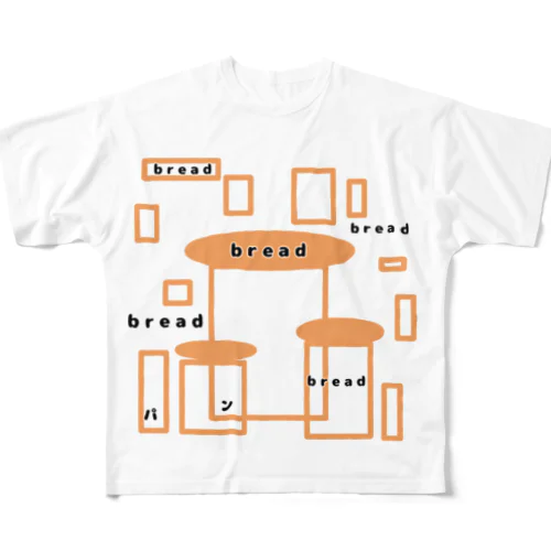 食パン フルグラフィックTシャツ