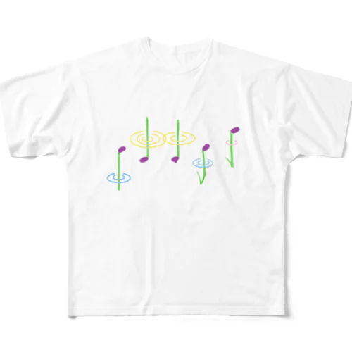 Calli'n Note All-Over Print T-Shirt