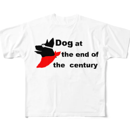 世紀末ドッグ フルグラフィックTシャツ
