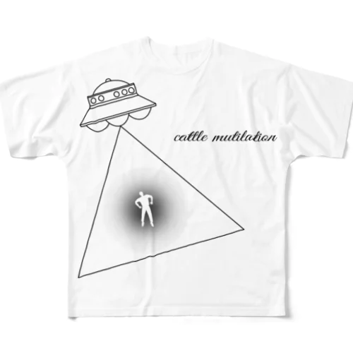 cattle mutilation B☆ フルグラフィックTシャツ