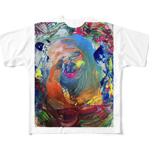 獄彩肆暴徒爆音行脚 All-Over Print T-Shirt