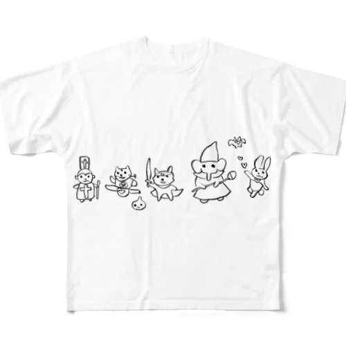 冒険者たち All-Over Print T-Shirt