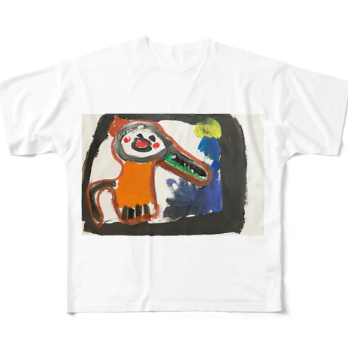 おうちにいる象さん All-Over Print T-Shirt