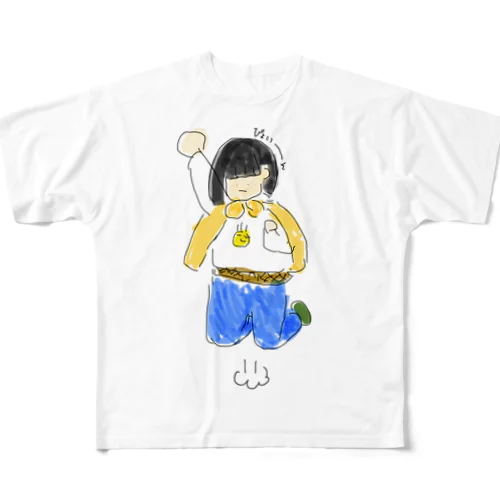 スーパーヒーロー フルグラフィックTシャツ