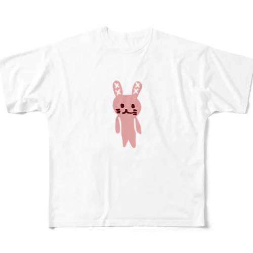 バツうさぎ フルグラフィックTシャツ