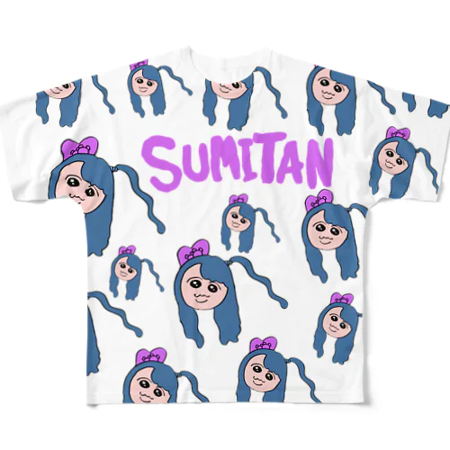 SUMITAN フルグラフィックTシャツ