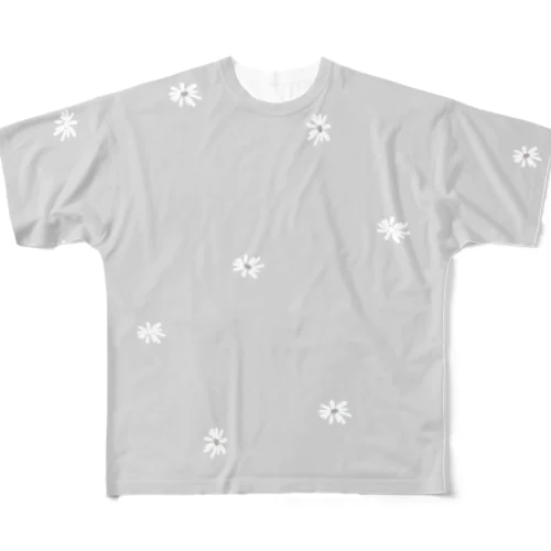 grayPastel × babygray フルグラフィックTシャツ