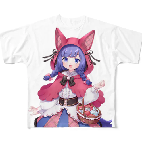 しずくちゃん 赤ずきんver. フルグラフィックTシャツ