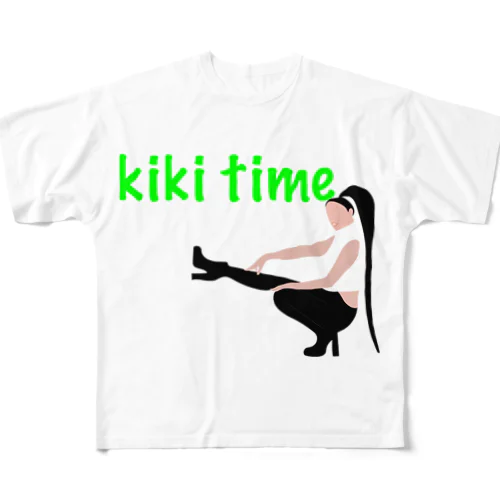 kiki time フルグラフィックTシャツ