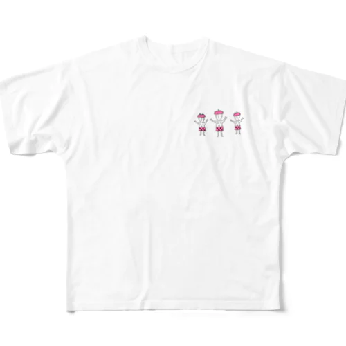 ももたろうのおに フルグラフィックTシャツ