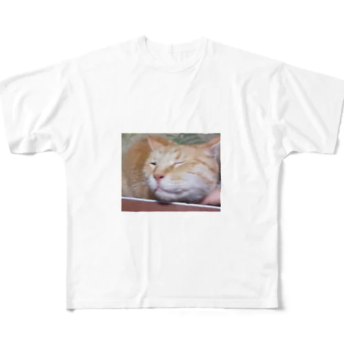 トラ All-Over Print T-Shirt