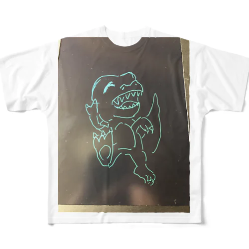 踊るティラノ All-Over Print T-Shirt