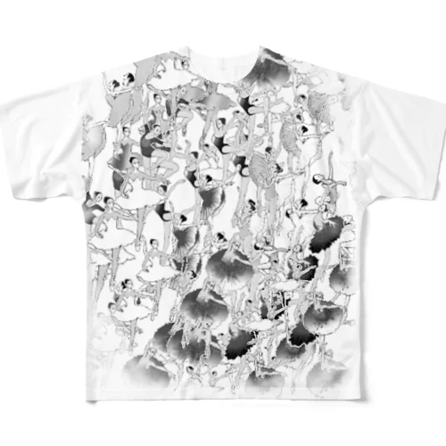 バレリーナたち All-Over Print T-Shirt