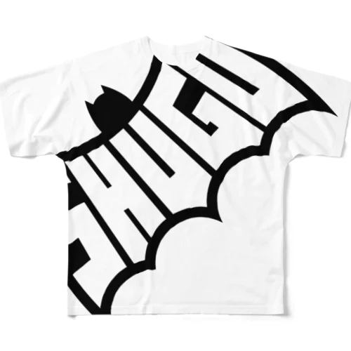 BAT SHUGO（酒豪）斜めVer. フルグラフィックTシャツ