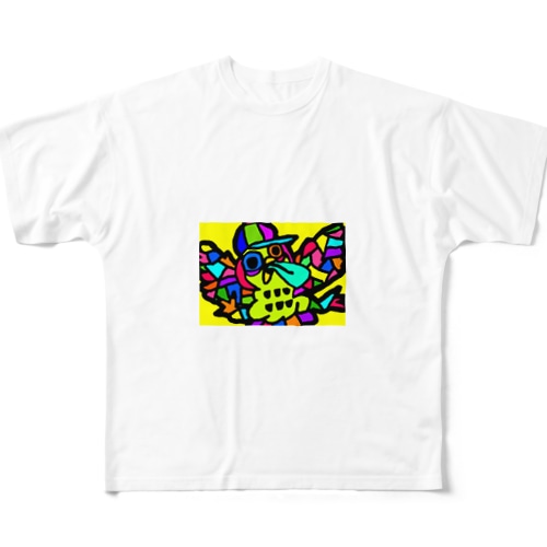 ポップアートのふくろう All-Over Print T-Shirt
