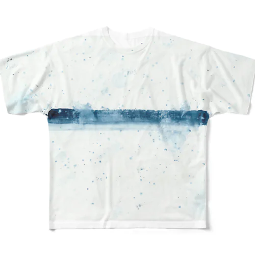 AO 藍 All-Over Print T-Shirt