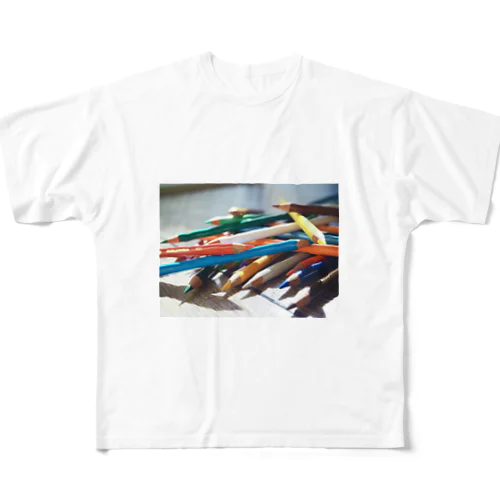色鉛筆 All-Over Print T-Shirt