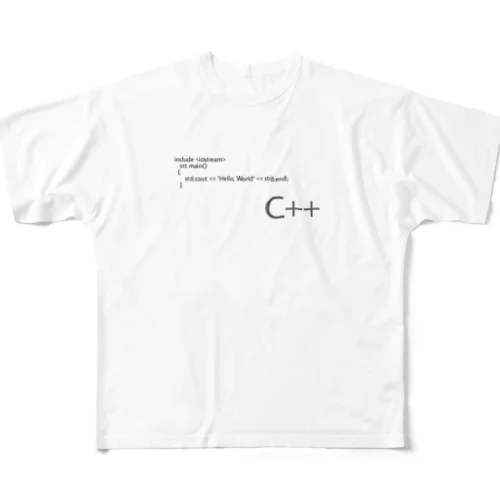 C++ フルグラフィックTシャツ