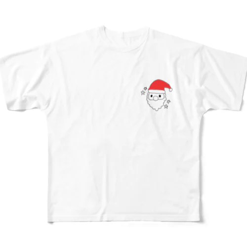 サンタさん フルグラフィックTシャツ