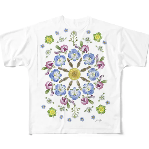 Springflower フルグラフィックTシャツ