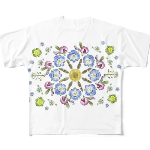 Springflower 2 フルグラフィックTシャツ