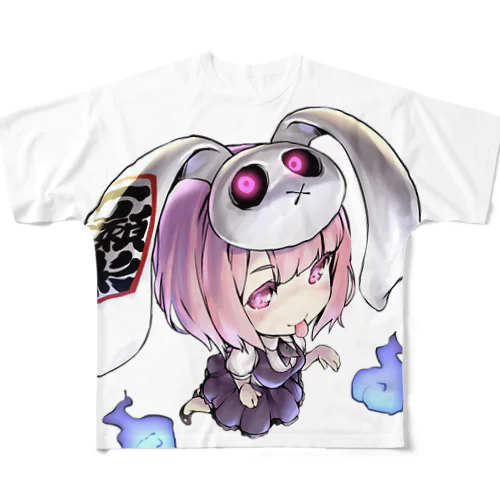 一ノ瀬彩ちびｷｬﾗ【ﾆｺｲｽﾞﾑ様Design】 フルグラフィックTシャツ