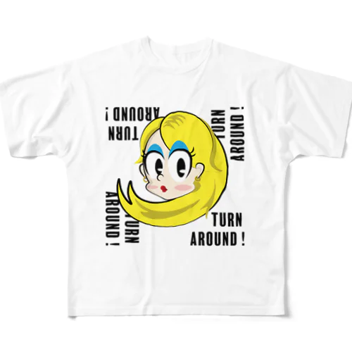 TURN AROUND! フルグラフィックTシャツ